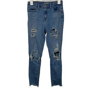 Levi’s 721 Distressed High Waisted Skinny Jeans
